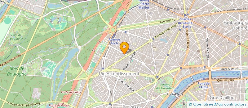 localisation de l'entreprise COPR 123 RUE DE LONGCHAMP 75016 PARIS  PARIS