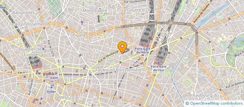 localisation de l'entreprise COPR 125 RUE DU FBG POISSONNIERE 75009 PARIS  PARIS