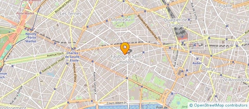 localisation de l'entreprise COPR 129 RUE DU FAUBOURG SAINT HONORE 75008 PARIS  PARIS
