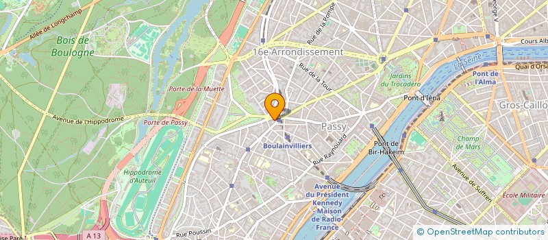 localisation de l'entreprise COPR 13 15 CH MUETTE 75016 PARIS  PARIS