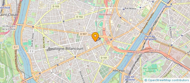 localisation de l'entreprise COPR 13 19 RUE SAMARCQ à BOULOGNE-BILLANCOURT