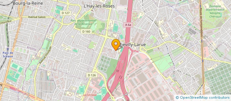 localisation de l'entreprise COPR 13 AV CROIX DU SUD 94550 CHEVILLY LARUE  CHEVILLY-LARUE