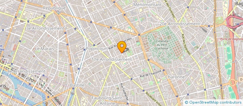 localisation de l'entreprise COPR 13 BIS RUE SAINT MAUR 75011 PARIS  PARIS