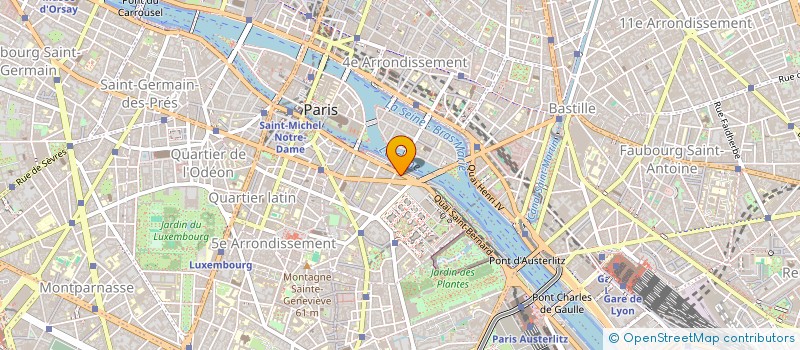 localisation de l'entreprise COPR 13 Q DE LA TOURNELLE  PARIS