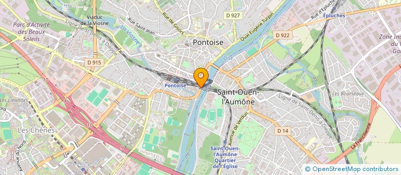 localisation de l'entreprise COPR 13 QUAI BUCHERELLE BAT A LA GOELETTE 95 PONTOISE  PONTOISE