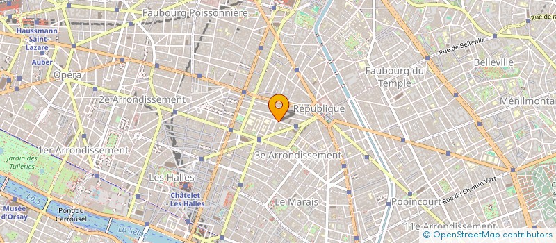 localisation de l'entreprise COPR 13 RUE DU VERTBOIS 75003 PARIS  PARIS