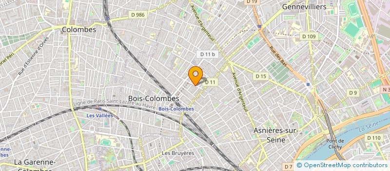 localisation de l'entreprise COPR 13 RUE VICTOR HUGO 92 BOIS COLOMBES à BOIS-COLOMBES