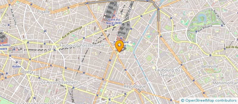 localisation de l'entreprise COPR 130 R DU FG SAINT MARTIN 75010 PARIS  PARIS