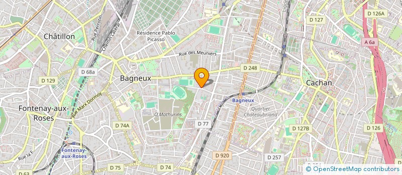 localisation de l'entreprise COPR 131B 133 135 R BLAINS à BAGNEUX