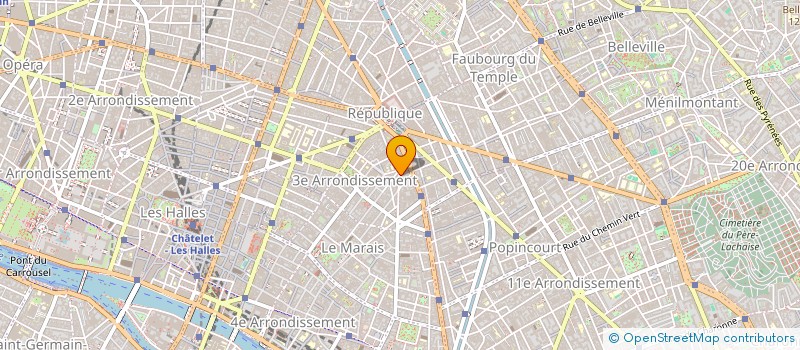 localisation de l'entreprise COPR 132 RUE DE TURENNE 75003 PARIS  PARIS