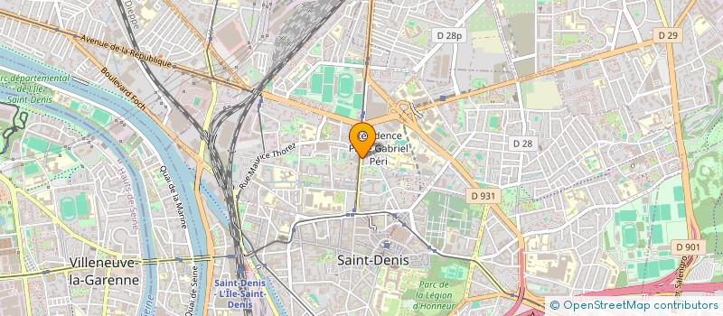 localisation de l'entreprise COPR 134/138 RUE GABRIEL PERI 93200 SAINT DENIS  SAINT-DENIS