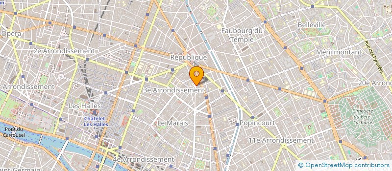 localisation de l'entreprise COPR 134 RUE DE TURENNE 75003 PARIS  PARIS