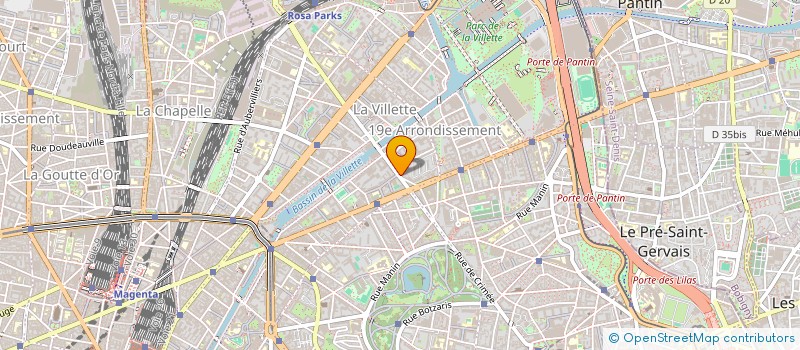 localisation de l'entreprise COPR 138 140 RUE DE CRIMEE 75019 PARIS  PARIS