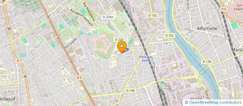 localisation de l'entreprise COPR 138 RUE LOUISE AGLAE CRETTE/67 RUE DES PRES 94400 VITRY SUR SEINE  VITRY-SUR-SEINE