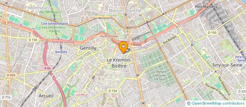 localisation de l'entreprise COPR 14 AV DU DR LACROIX 94270 LE KREMLIN BICETRE  KREMLIN BICETRE