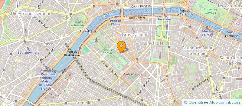 localisation de l'entreprise COPR 14 AV EMILE DESCHANEL 75007 PARIS  PARIS