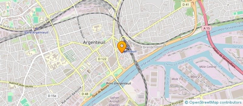 localisation de l'entreprise COPR 14 AV FOCH 95100 ARGENTEUIL  ARGENTEUIL