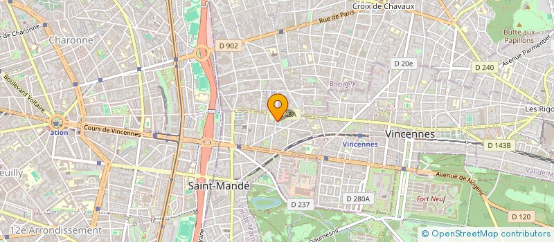 localisation de l'entreprise COPR 14 AV GEORGES CLEMENCEAU 94300 VINCENNES à VINCENNES
