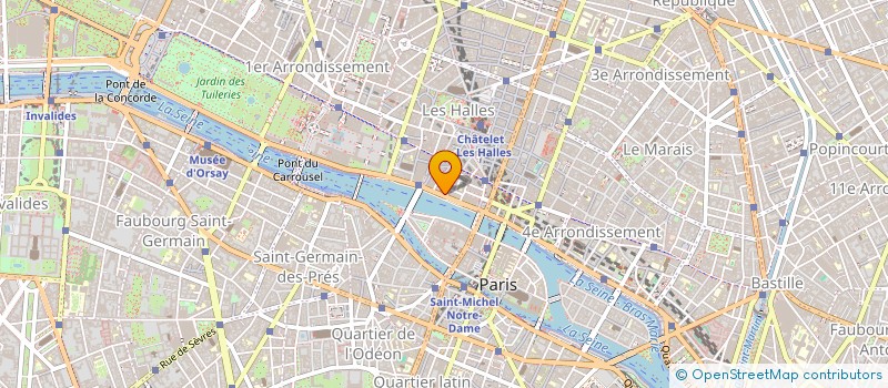 localisation de l'entreprise COPR 14 QUAI DE LA MEGISSE RIE 75001 PARIS  PARIS