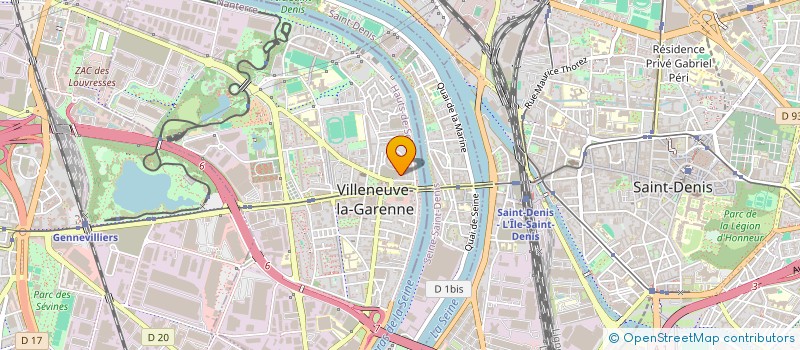 localisation de l'entreprise COPR 14 R HENRI BARBUSSE 92390 VILLENEUVE LA GARENNE  VILLENEUVE-LA-GARENNE