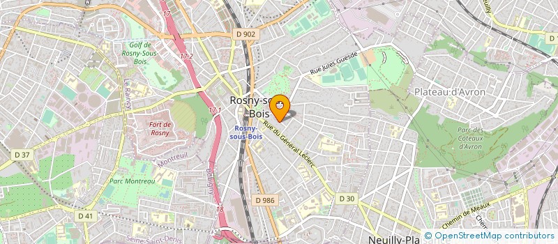 localisation de l'entreprise COPR 14 RUE CNE GUYNEMER 93110 ROSNY S BOIS à ROSNY SOUS BOIS