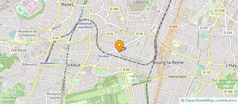 localisation de l'entreprise COPR 14 RUE DE BAGNEUX 92330 SCEAUX à SCEAUX