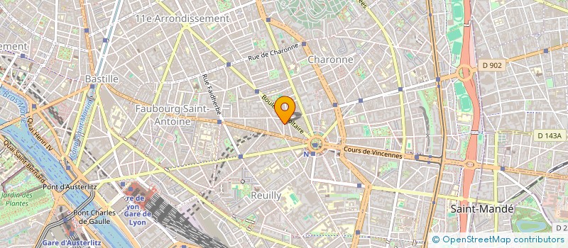 localisation de l'entreprise COPR 14 RUE DE CHEVREUL 75011 PARIS  PARIS