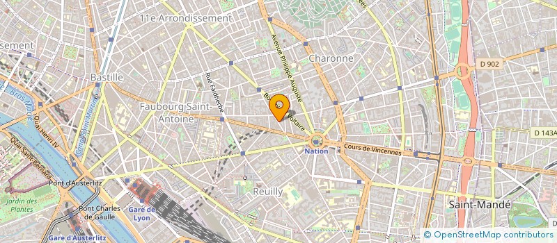 localisation de l'entreprise COPR 14 RUE DES BOULETS 75011 PARIS  PARIS