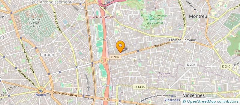 localisation de l'entreprise COPR 14 RUE PAUL BERT 93 MONTREUIL à MONTREUIL