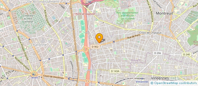 localisation de l'entreprise COPR 14 RUE PAUL BERT 93 MONTREUIL  MONTREUIL