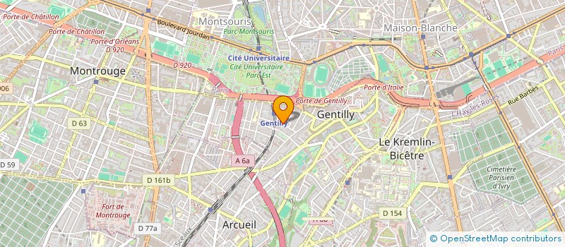 localisation de l'entreprise COPR 14 RUE RENE ANJOLVY 94 GENTILLY à GENTILLY