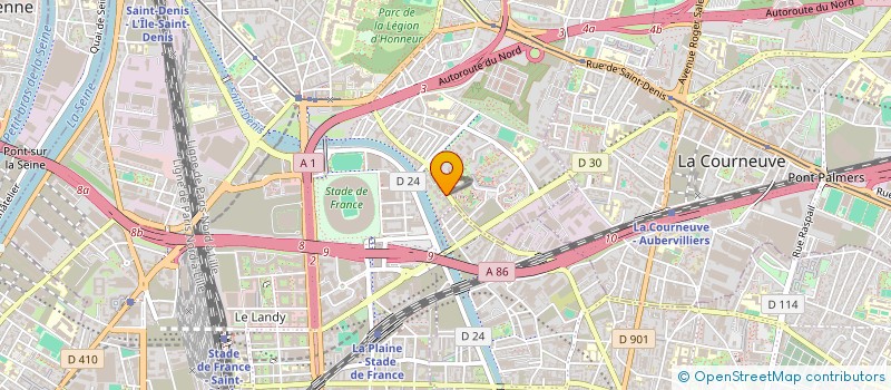 localisation de l'entreprise COPR 140 AU 146 R DANIELLE CASANOVA 93200 SAINT DENIS  SAINT-DENIS