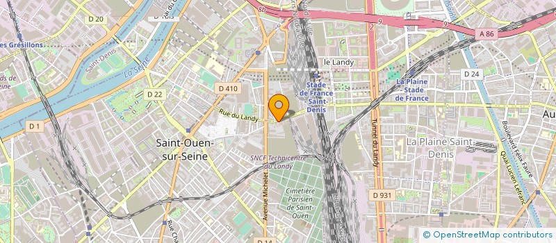 localisation de l'entreprise COPR 142 RUE DU LANDY 93 SAINT OUEN à SAINT-OUEN-SUR-SEINE
