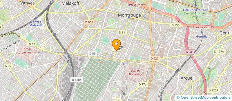 localisation de l'entreprise COPR 146 AV REPUBLIQUE  MONTROUGE