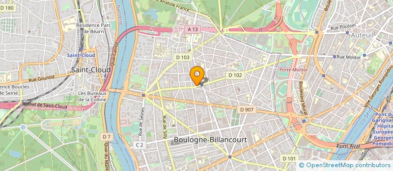 localisation de l'entreprise COPR 146 RUE DU CHATEAU 92100 BOULOGNE BILLANCOURT à BOULOGNE-BILLANCOURT
