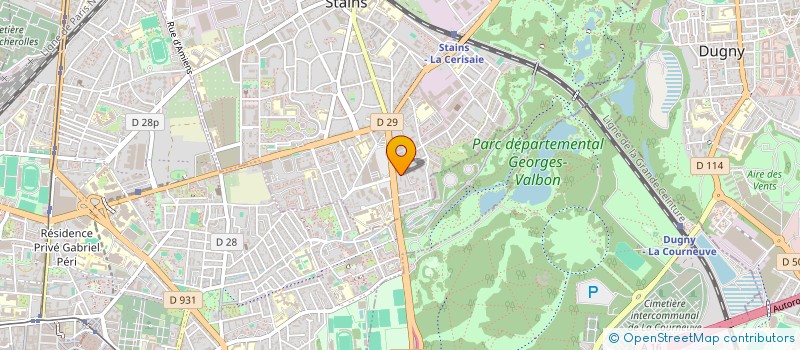 localisation de l'entreprise COPR 147 167 BD MAXIME GORKI 93240 STAINS à STAINS
