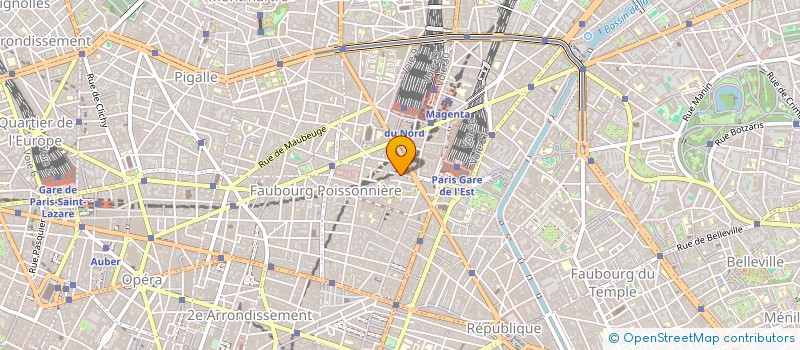 localisation de l'entreprise COPR 15-17 RUE DE CHABROL 75010 PARIS  PARIS