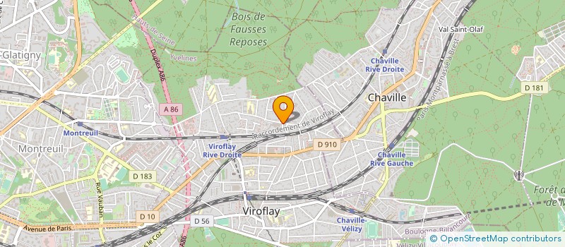 localisation de l'entreprise COPR 15 BIS RUE GALLIENI 78 VIROFLAY  VIROFLAY