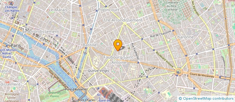 localisation de l'entreprise COPR 15 PASSAGE DE LA MAIN D OR 75011 PARIS  PARIS