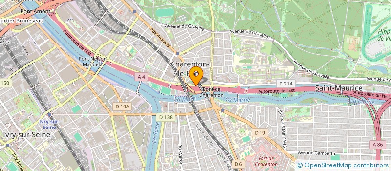 localisation de l'entreprise COPR 15 Q CARRIERES 94220 CHARENTON à CHARENTON-LE-PONT