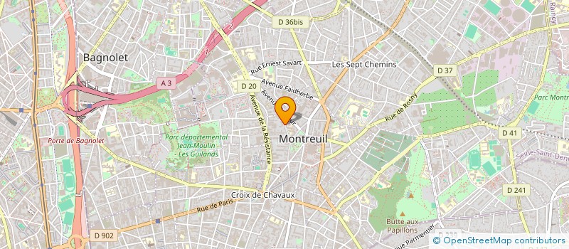 localisation de l'entreprise COPR 15 RUE BUFFON 93100 MONTREUIL à MONTREUIL