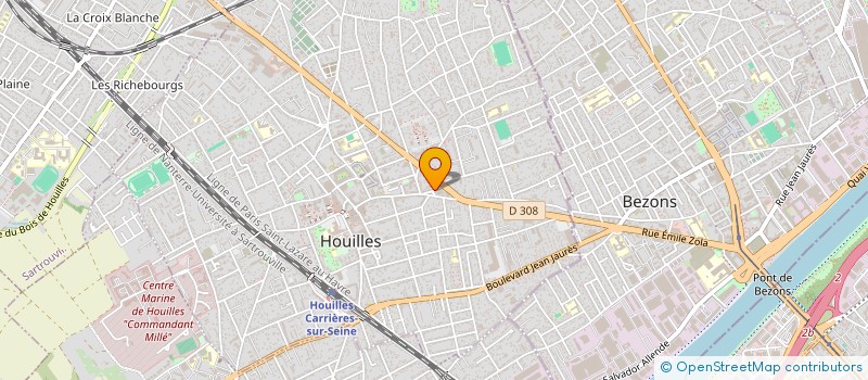 localisation de l'entreprise COPR 15 RUE DE L AMIRAL COURBET 78800 HOUILLES  HOUILLES