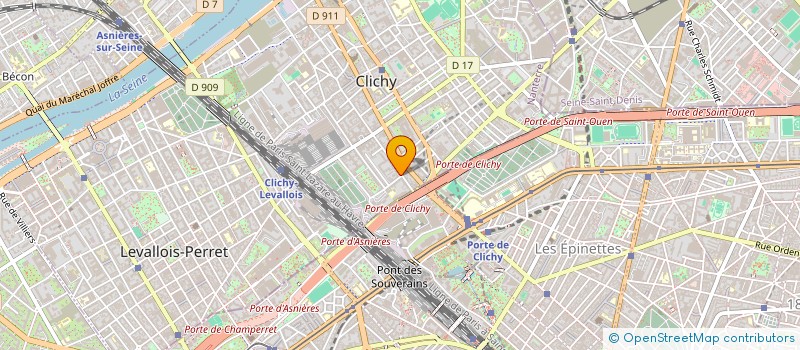 localisation de l'entreprise COPR 15 RUE DE PARIS 92110 CLICHY  CLICHY