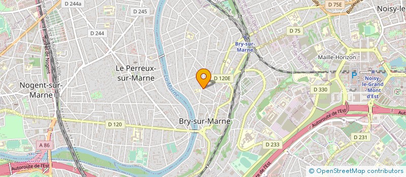 localisation de l'entreprise COPR 15 RUE FAVIER 94 BRY  BRY-SUR-MARNE