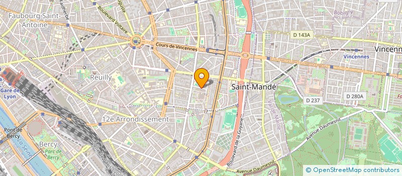 localisation de l'entreprise COPR 15 RUE LASSON 75012 PARIS  PARIS