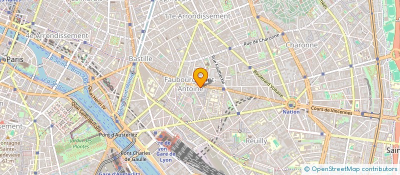 localisation de l'entreprise COPR 150 RUE DU FAUBOURG SAINT ANTOINE  PARIS 12