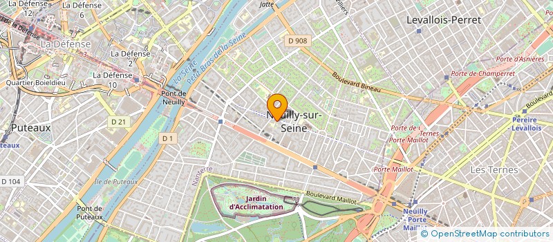 localisation de l'entreprise COPR 151 AV ACHILLE PERETTI 92200 NEUILLY SUR SEINE à NEUILLY-SUR-SEINE