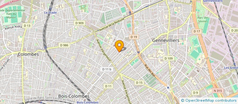 localisation de l'entreprise COPR 155 RUE DU MESNIL  ASNIERES-SUR-SEINE