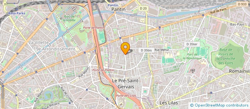 localisation de l'entreprise COPR 158 RUE DE LA ROQUETTE 75011 PARIS à LE PRE-SAINT-GERVAIS