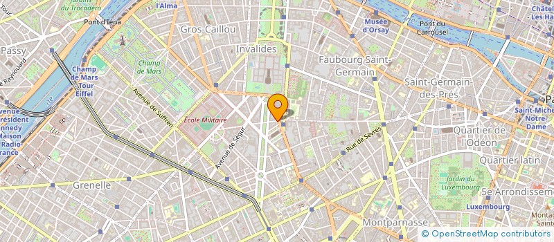 localisation de l'entreprise COPR 16 18 AV DE VILLARS 75007 PARIS  PARIS